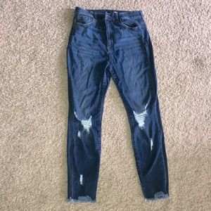Fashion Nova distressed jeans